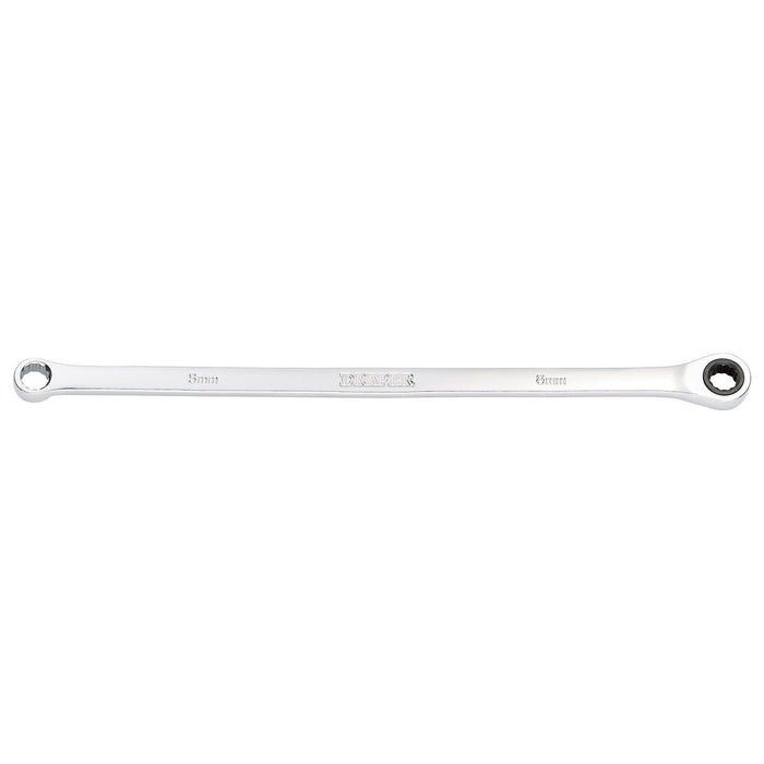 Draper Draper HI-TORQ Metric Extra-Long Double Ring Ratchet Spanner, 8mm Draper - Town Tools