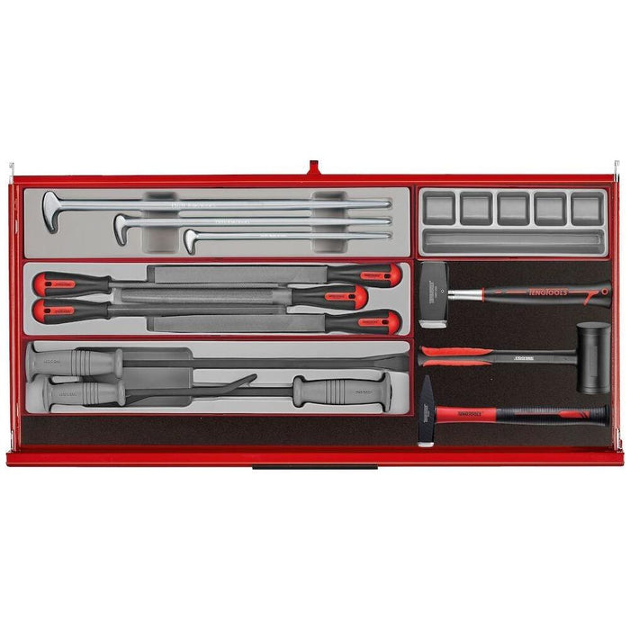 Teng Tools 37" PRO35™ roller cabinet tool kit 595 pieces red Town Tools - Town Tools