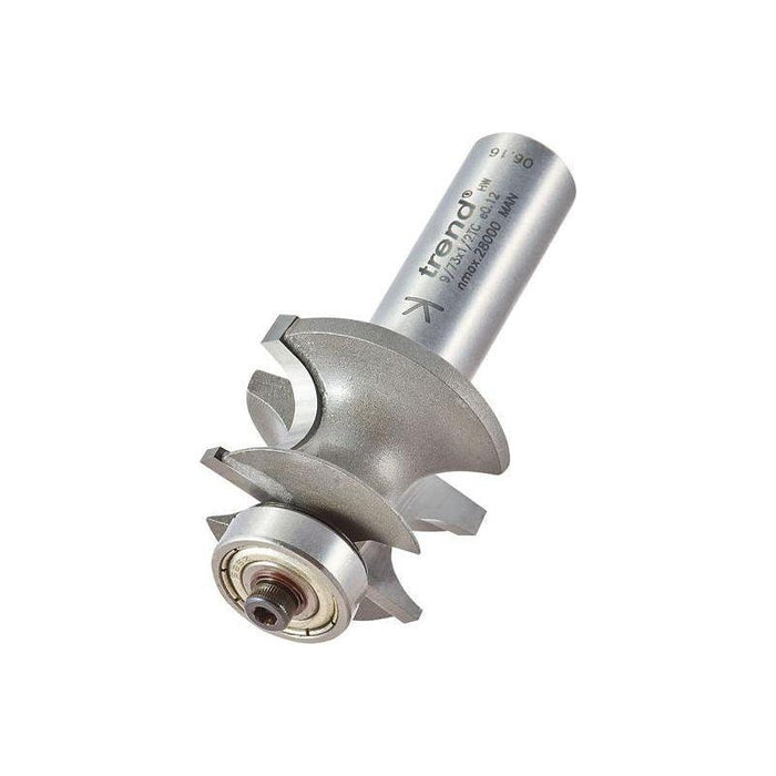 Trend 9/73 x 1/2 TCT Bearing Guided Corner Bead Cutter 7.0 Radius Trend - Town Tools