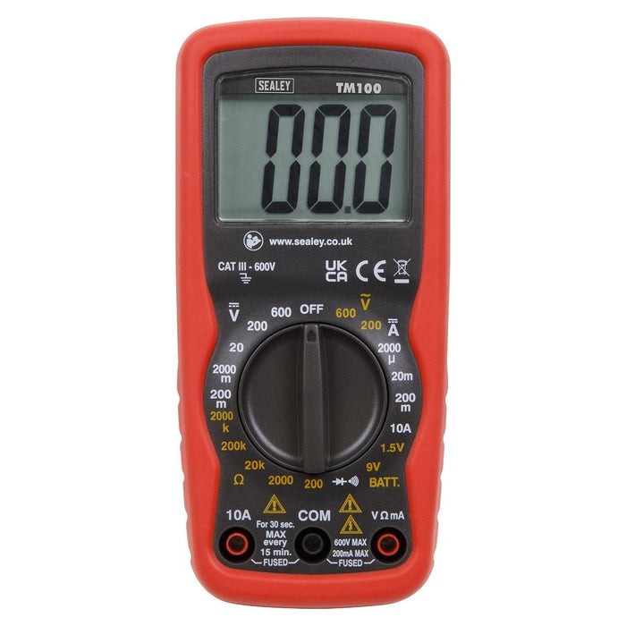 Sealey Professional Digital Multimeter 6-Function TM100 Sealey - Town Tools 