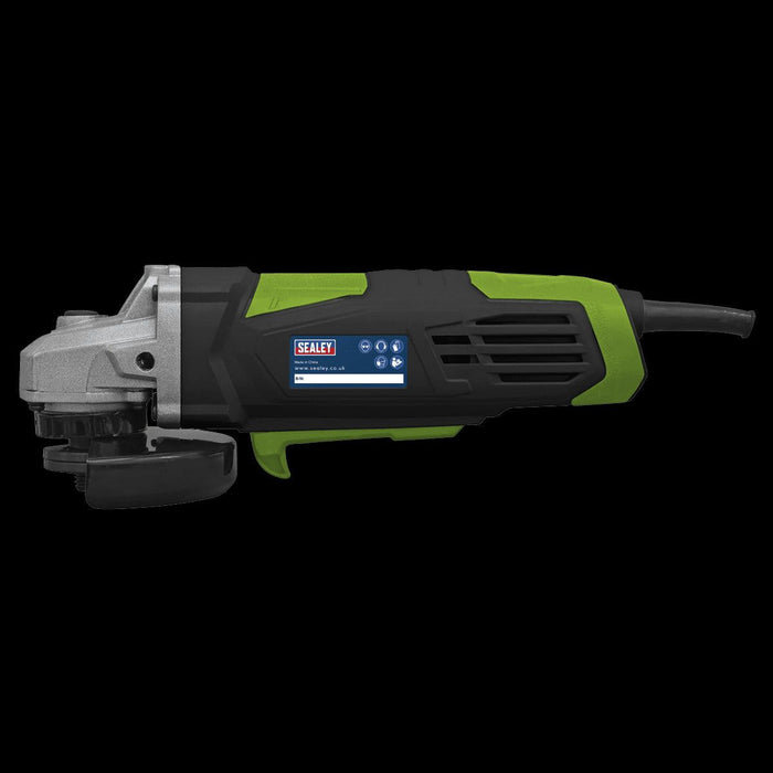 Sealey SG115E Angle Grinder 115mm 750W 230V Green Heavy Duty Sealey - Town Tools 