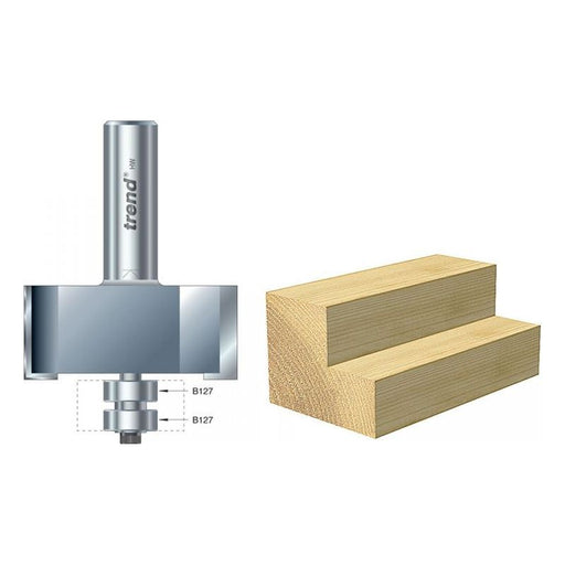Trend 46/390 x 1/2 TCT Bearing Guided Rebater 22.5mm x 50.8mm Trend - Town Tools