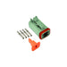 Connect Deutsch 4 Pin Plug Connector Kit 6pc 37500 Tool Connection - Town Tools 