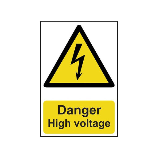 Scan Danger High Voltage - PVC Sign 200 x 300mm Scan - Town Tools