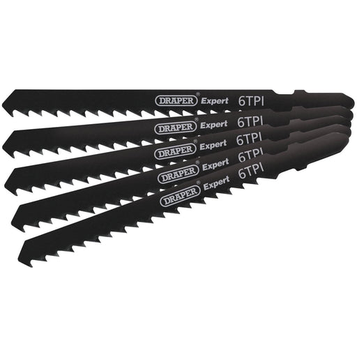 Draper DT144D Jigsaw Blade Set, 100mm (5 Piece) 81725 Draper - Town Tools 