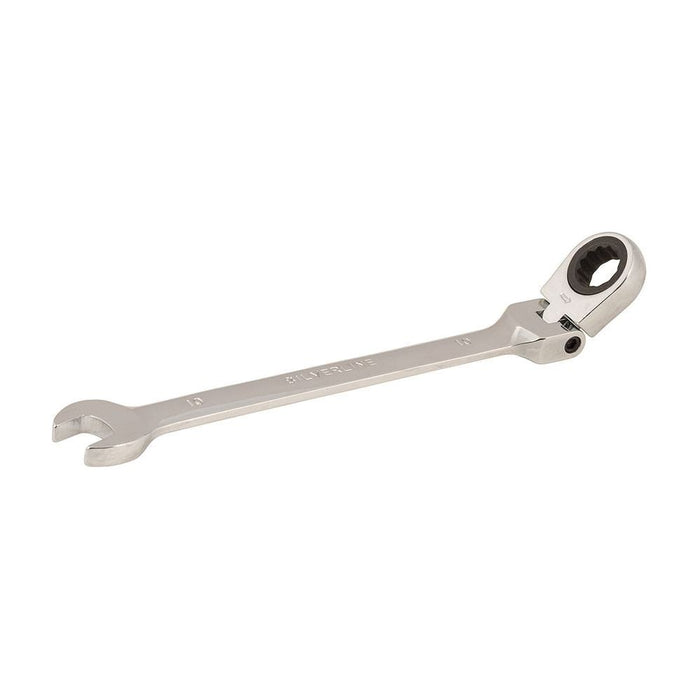 Silverline Flexible Head Ratchet Spanner 10mm Silverline - Town Tools 