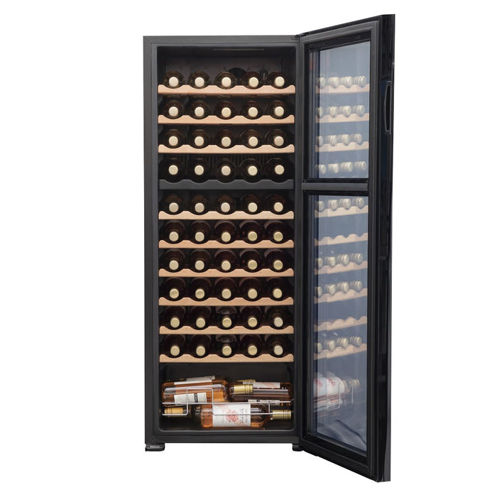 Baridi 55 Bottle Dual Zone Wine Fridge & Cooler DH93