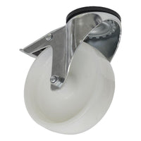 Sealey Castor Wheel Bolt Hole Swivel with Total Lock125mm SCW4125SBL