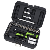 Draper HI-TORQ Metric Socket and Bit Set, 1/4" and 3/8" Sq. Dr. (48 Piece)
