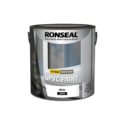 Ronseal uPVC Paint White Satin 2.5 litre Ronseal - Town Tools