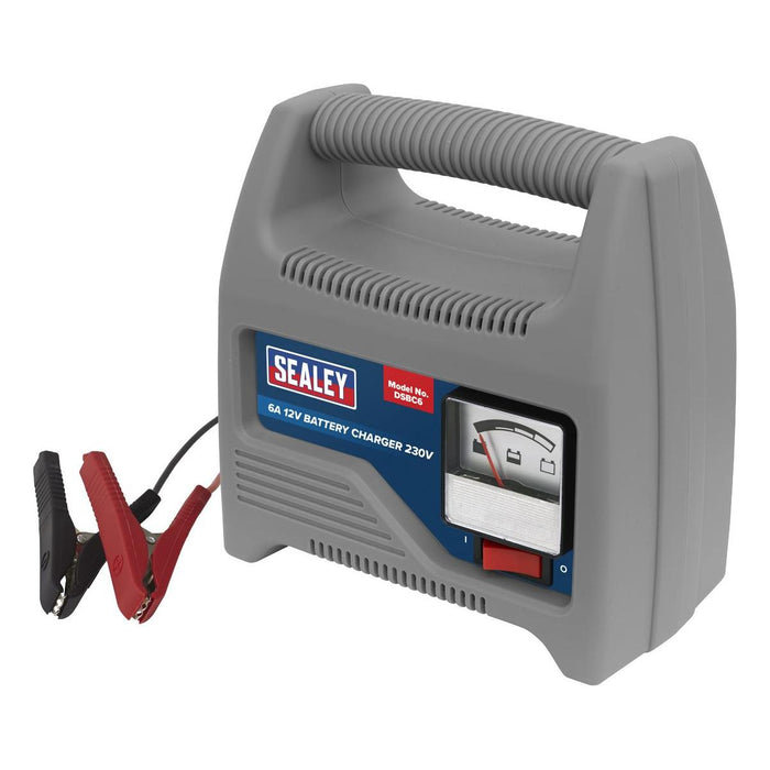 Sealey Battery Charger 12V 6A 230V DSBC6 Sealey - Town Tools 