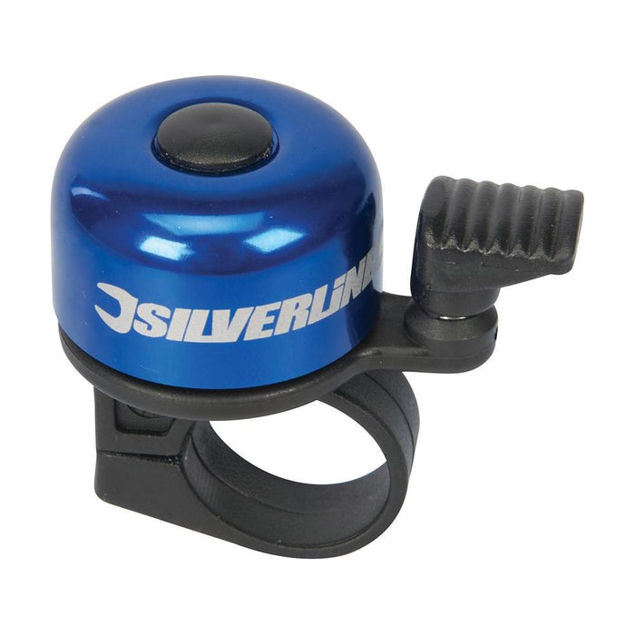 Silverline One-Touch Ping Bicycle Bell 80 x 100mm Silverline - Town Tools 