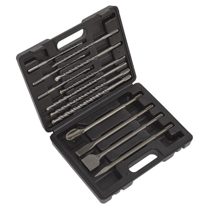 Sealey SDS Plus Drill Bit & Chisel Set 13pc WDCS Sealey - Town Tools 