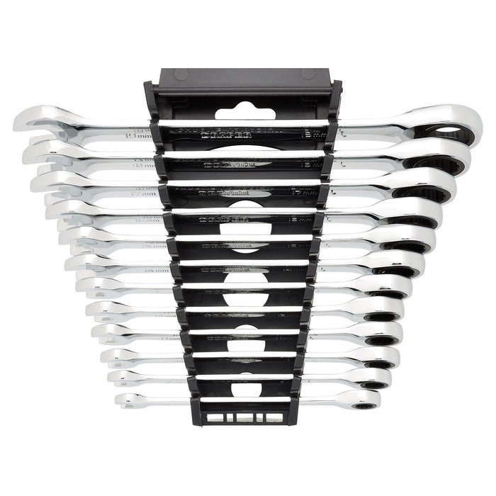 Draper Draper HI-TORQ Metric Ratchet Combination Spanner Set (12 Piece) Draper - Town Tools