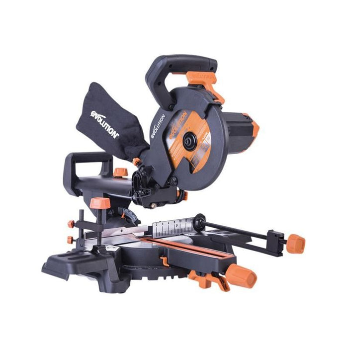 Evolution R210SMS+ Pro Multi-Material Sliding Mitre Saw 210mm 1500W 110V Evolution - Town Tools