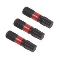 Sealey TRX-Star* T40 Impact Power Tool Bits 25mm 3pc AK8221