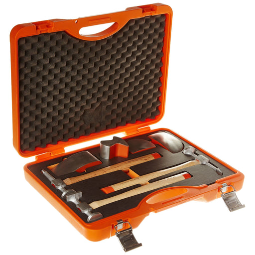 Power-Tec Aluminium Hammer and Dolly Set 7pc 92430 Laser - Town Tools 