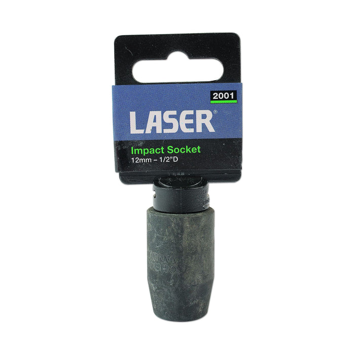 Laser Impact Socket 1/2"D 12mm 2001