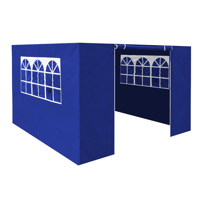 Dellonda Side Walls/Doors/Windows for Gazebo/Marquee Fits 2 x 2m Models - Blue