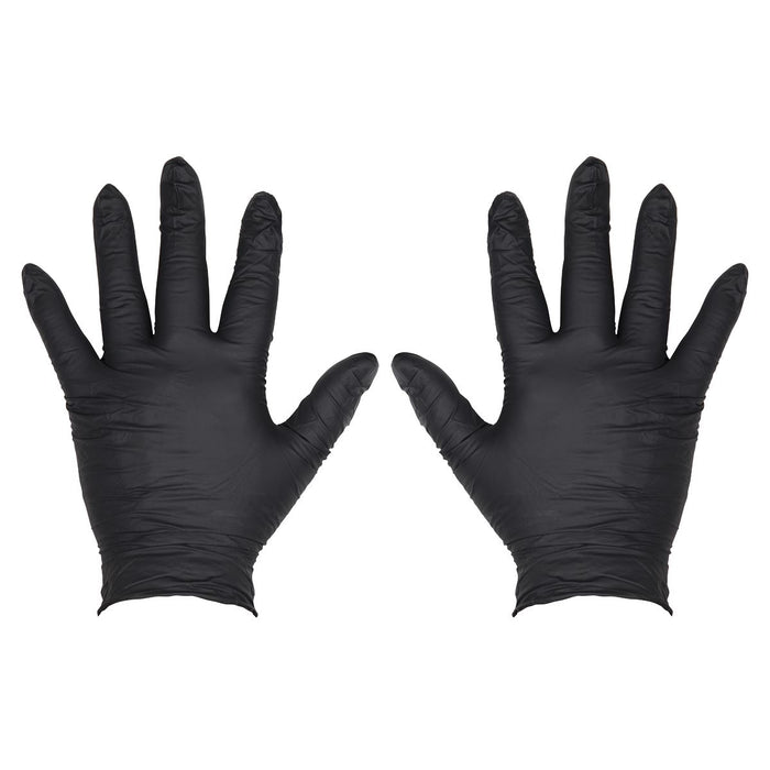 Sealey Extra Thick Powder-Free Disposable Nitrile Gloves, Large - Pack of 100 Sealey - Town Tools 