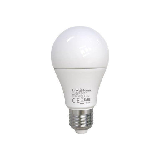 Link2Home Wi-Fi LED ES (E27) Opal GLS Dimmable Bulb, White + RGB 800 lm 9W Link2Home - Town Tools