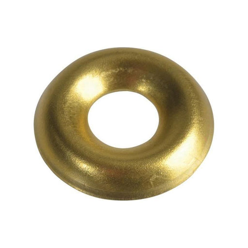 Forgefix Screw Cup Washers Solid Brass Polished No.6 Bag 200 ForgeFix - Town Tools