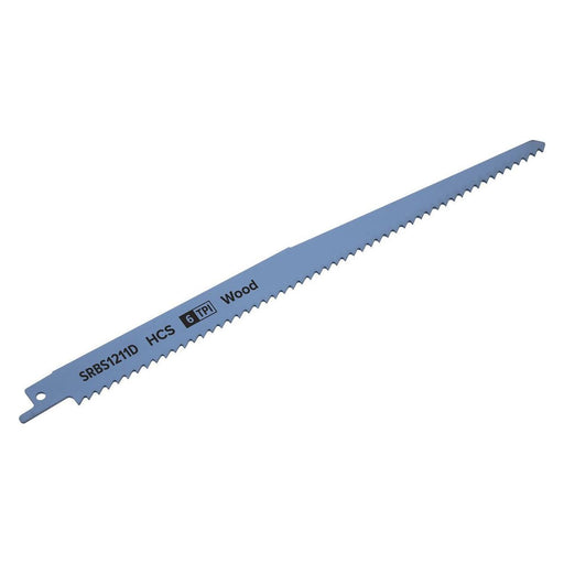 Sealey Reciprocating Saw Blade Clean Wood 250mm 6tpi Pack of 5 SRBS1211D Sealey - Town Tools 