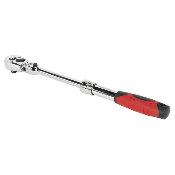 Sealey Flexi-Head Ratchet Wrench 3/8"Sq Drive Extendable AK6681 Sealey - Town Tools 