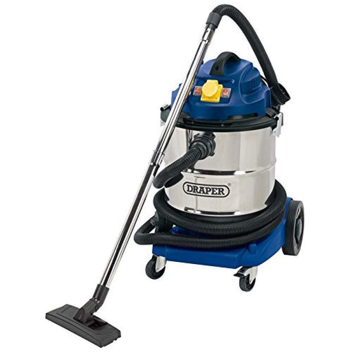 Draper 110V Wet and Dry Vacuum Cleaner with Stainless Steel Tank and 110V Power Draper - Town Tools 