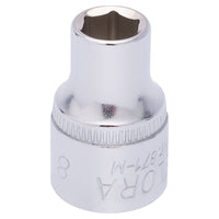 Draper Elora Hexagon Socket, 3/8" Sq. Dr., 8mm 25846