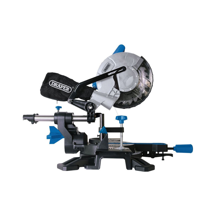 Draper Sliding Compound Mitre Saw with Laser Cutting Guide, 210mm, 1500W 83677 Draper - Town Tools 