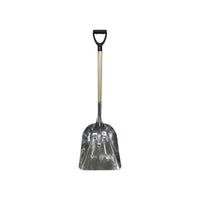 Faithfull Aluminium Grain Shovel Wood Handle