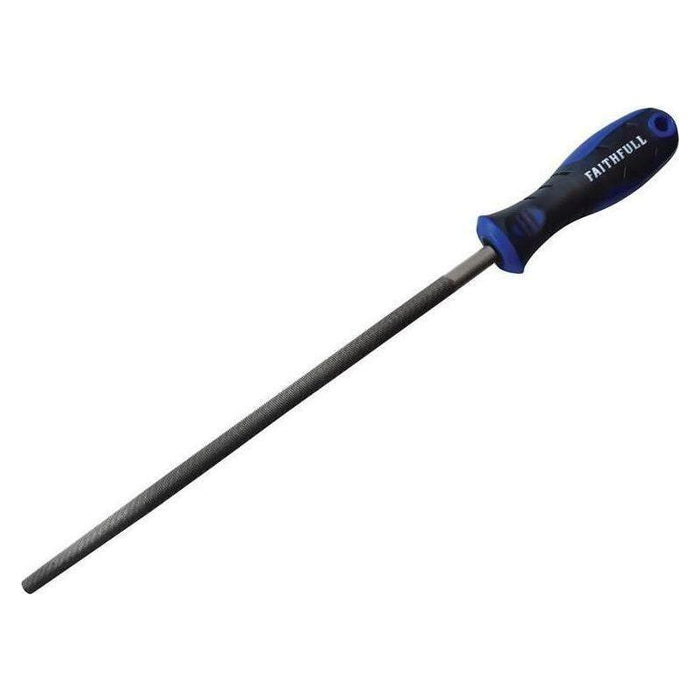 Faithfull Handled Round Second Cut Engineers File 250mm (10in) Faithfull - Town Tools