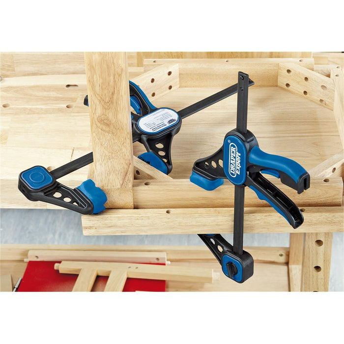 Draper Heavy Duty Soft Grip Dual Action Clamps, 150mm 02373 Draper - Town Tools 