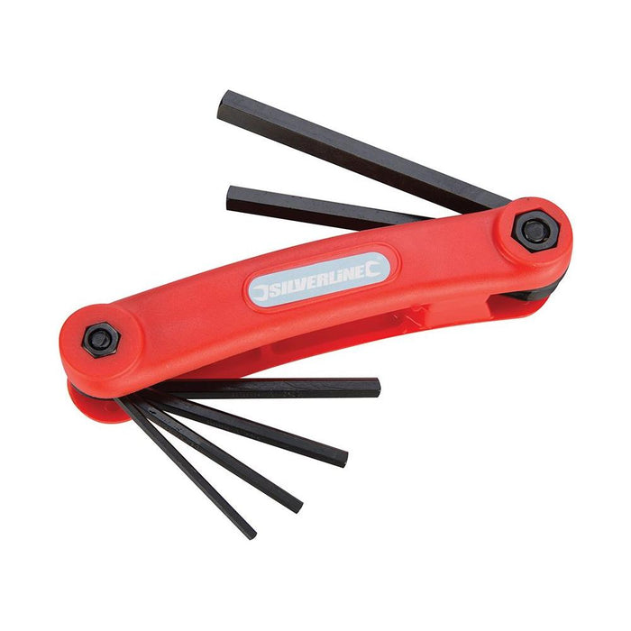 Silverline Hex Key Metric Tool 7pce 2.5 - 10mm Silverline - Town Tools 