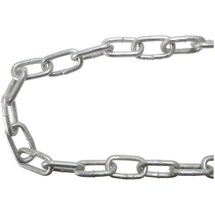 Faithfull Galvanised Chain Link 3mm x 30m Reel - Max. Load 80kg Faithfull - Town Tools