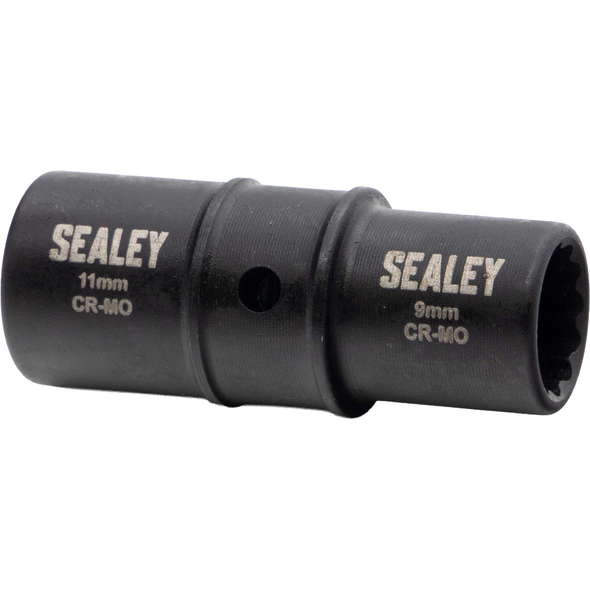 Sealey 1/4"Dr Flip Socket 9 x 11mm