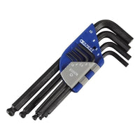 Expert Metric Ball End Hexagon Key Long Arm Set, 9 Piece