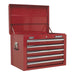 Sealey Topchest 5 Drawer with Ball-Bearing Slides Red AP26059T Sealey - Town Tools 