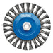 Draper Steel Twist-Knot Flat Wire Wheel Brush, 150mm, M14 Draper - Town Tools