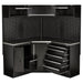 Bunker 18 Piece Modular Storage Corner Combo with Stainless Steel Worktop, 3454mm Draper - Town Tools