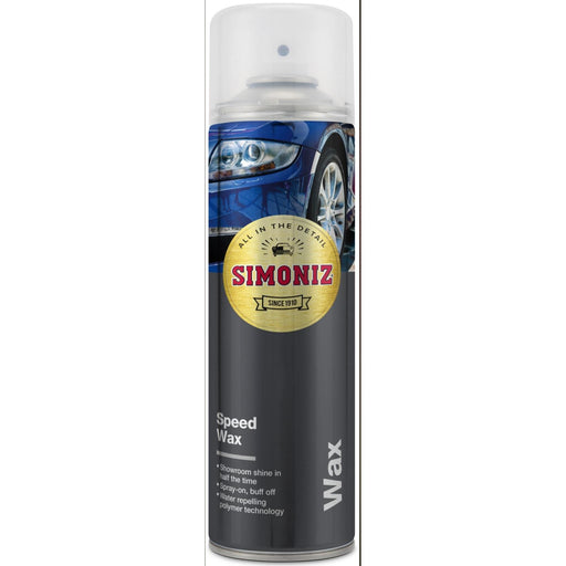 Simoniz Spray Showroom Shine Aerosol Carnauba wax - 500ml Simoniz - Town Tools 