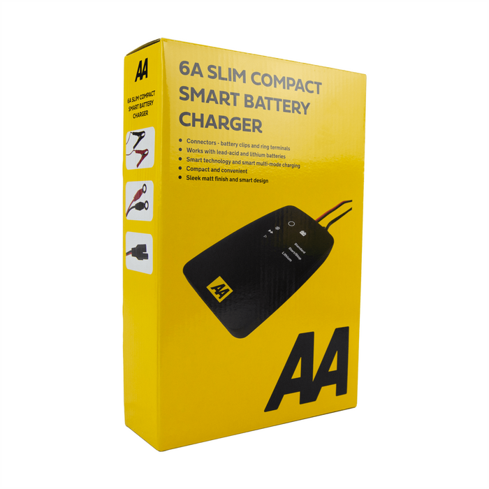 AA 6A Slim Compact Smart Car Van Battery Charger