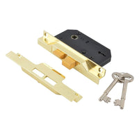 Union 2242 2 Lever Mortice Rebated Sashlock Electro Brass 65.5mm 2.5in Visi