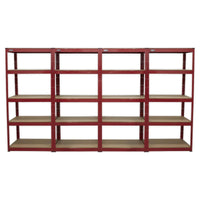 Sealey Racking Unit with 5 Shelves 150kg Capacity Per Level - Set of 4