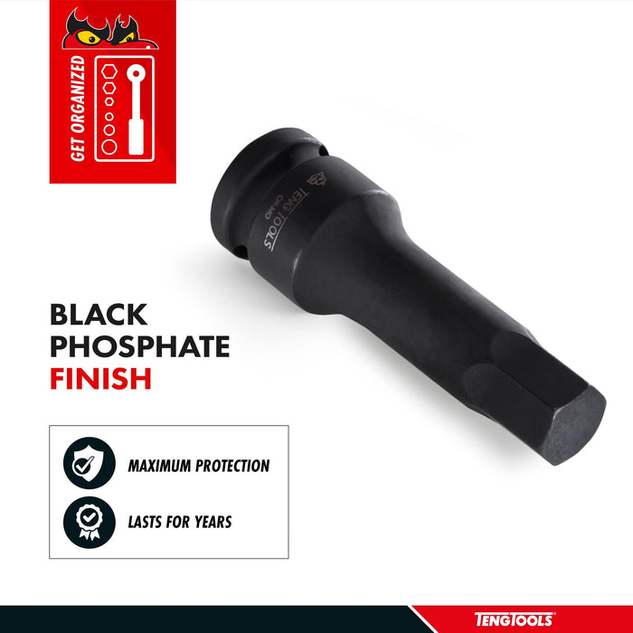 Teng Tools 1/2" Hex Impact Socket DIN AF 3/4" Teng Tools - Town Tools 