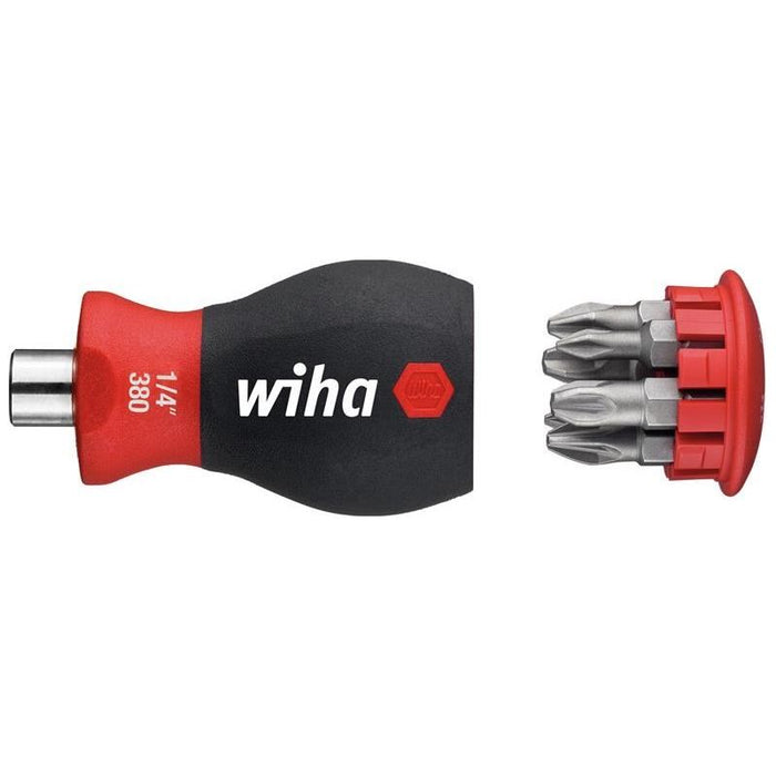 Wiha Magnetic SoftFinish® Stubby Screwdriver with Bit Magazine (PH, PZ) Wiha - Town Tools