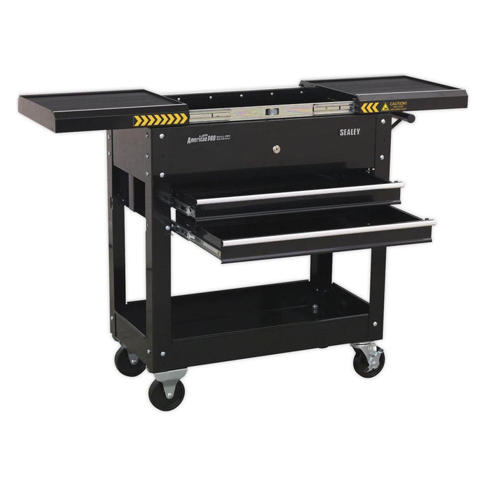 Sealey Mobile Tool & Parts Trolley Black AP705MB Sealey - Town Tools 