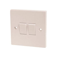 Dencon Light Switch 2-Gang 2-Way 10A