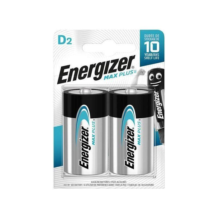 Energizer® MAX PLUS™ D Alkaline Batteries (Pack 2) Energizer® - Town Tools